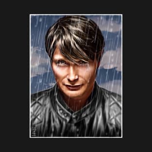 Motorcycle Jacket Hannibal with Tears and Rain T-Shirt