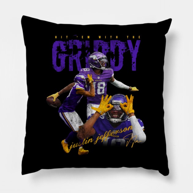 The Griddy Jefferson Pillow by Resatuki