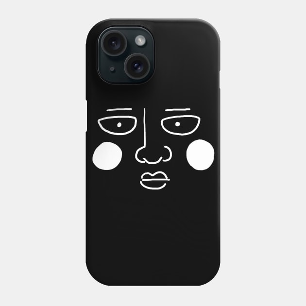 white face Dimple Phone Case by KamyShek89