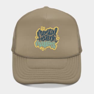 Mental Health Matters - Blue / Mustard Hat