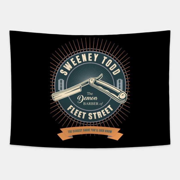 Sweeney Todd - The Demon Barber of Fleet Street - Alternative Movie Poster Tapestry by Smithys