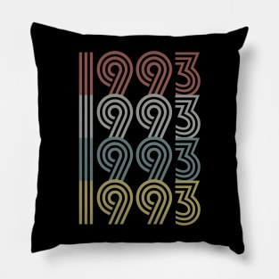 1993 Birth Year Retro Style Pillow