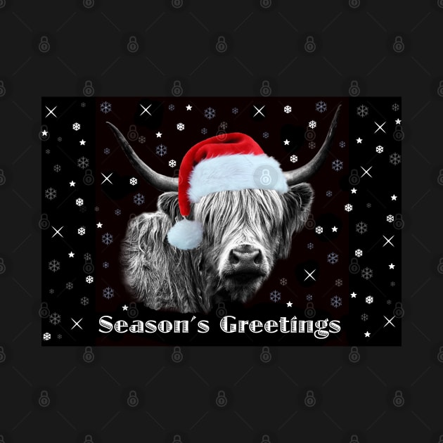 Highland Cow Season's Greetings by Jane Braat