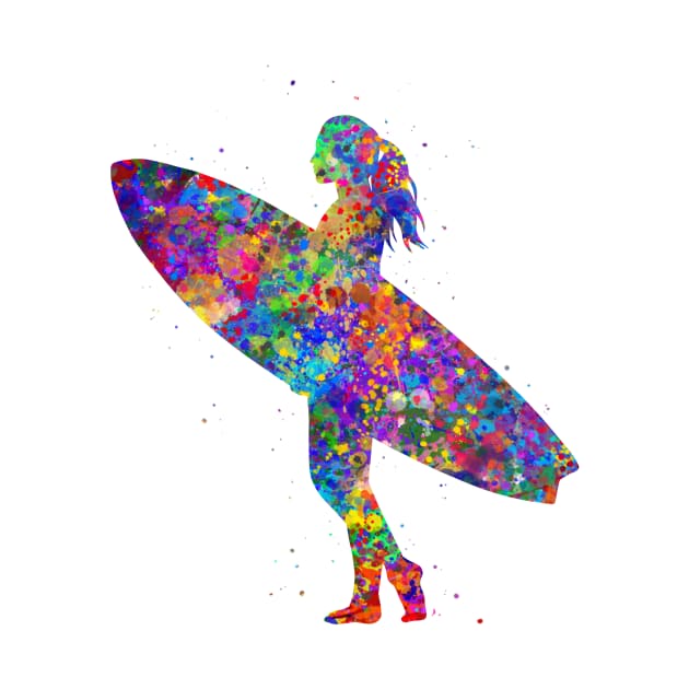 Surfer girl by Yahya Art