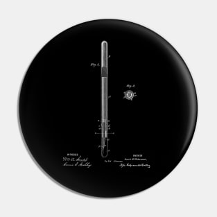 Fountain Pen Vintage Patent Drawing Pin