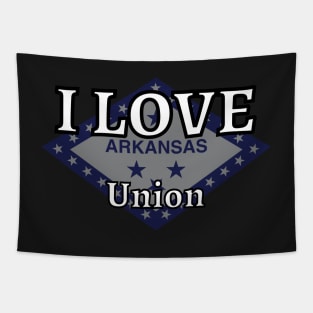 I LOVE Union | Arkensas County Tapestry