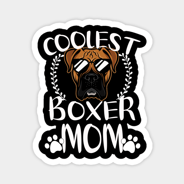 Glasses Coolest Boxer Dog Mom Magnet by mlleradrian