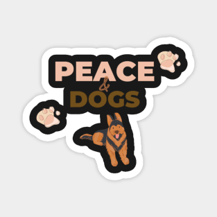 Peace & Dogs - International day of Peace Magnet