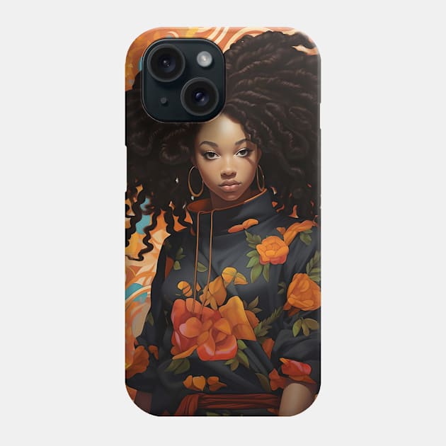 orange girl Phone Case by Lilbangdesigns