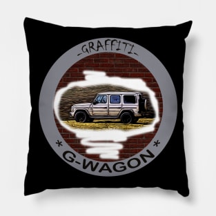 Mercedes G wagon - graffiti Pillow