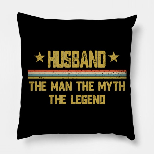 Husband The Man The Myth The Legend Pillow by Aliaksandr