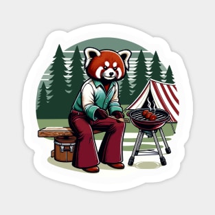 Red panda make BBQ Magnet