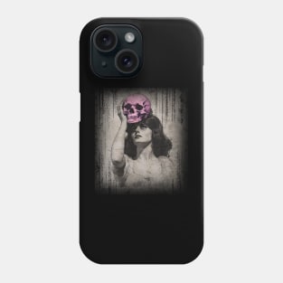 Woman and skull Phone Case