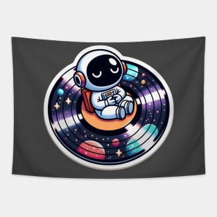 Astronaut in Space- Cosmic Record Tapestry