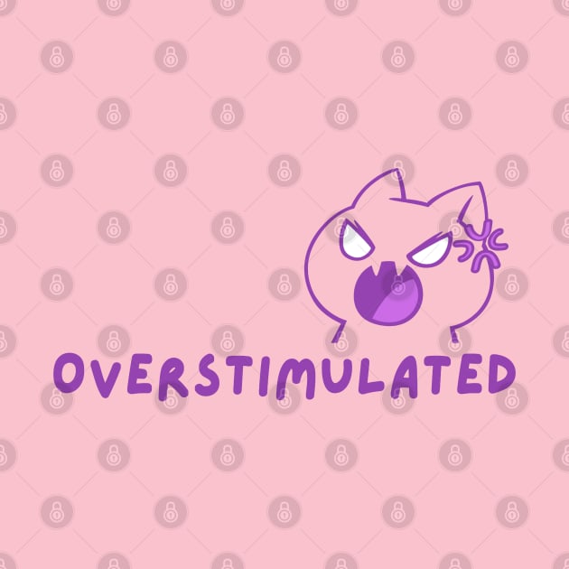 Overstimulated Cat (Purple) by applebubble