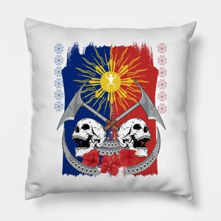 Philippine Flag Sun / Headhunter Pillow