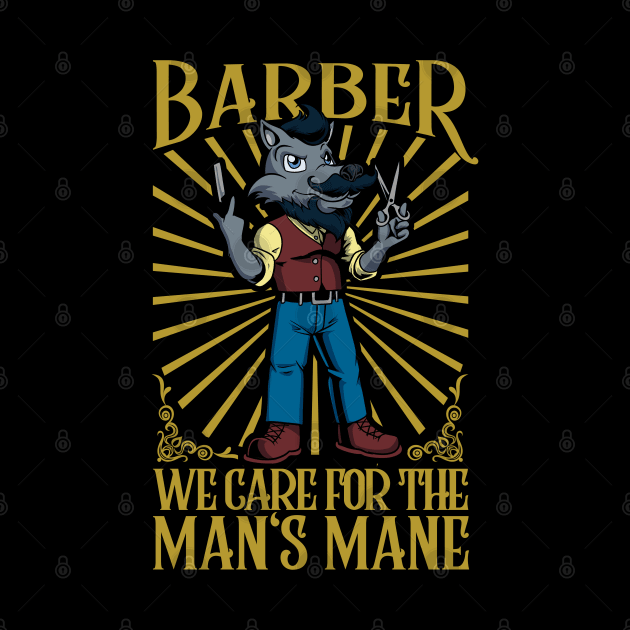 We care for the man's mane - Barbier by Modern Medieval Design