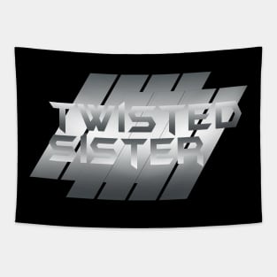 Metallic illustration Twisted Sister Tapestry