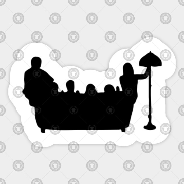 Friends Couch Friends Tv Show Couch Friends Tv Show Sticker