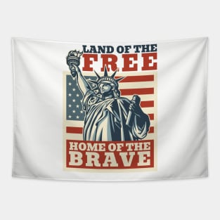 4th of july - land of the free Tapestry