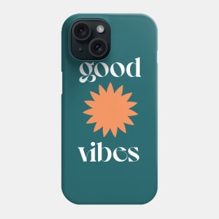 Good Vibes / Retro Typography Design Phone Case