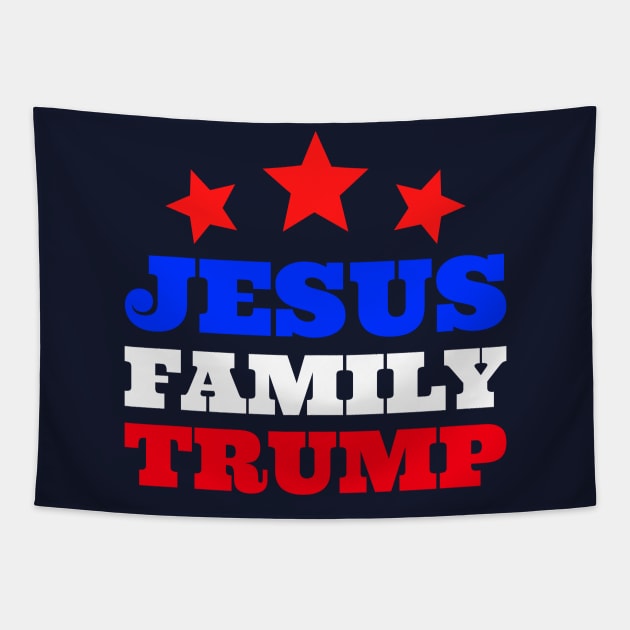 Jesus Family Trump Tapestry by Hello Sunshine