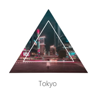 Tokyo Crossing Geometric Artwork T-Shirt