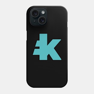 Kryll.io Cryptocurrency - Teal Logo Phone Case