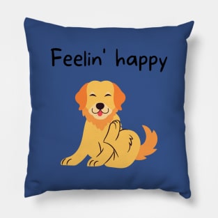 Feelin' happy Pillow