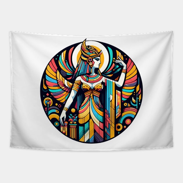 Abstract Goddess Isis Tapestry by VuriousArtworks