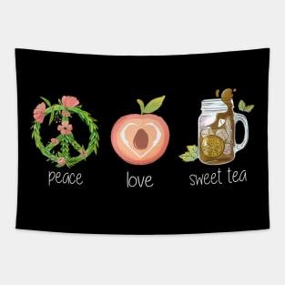 Peace, Love & Sweet Tea Tapestry