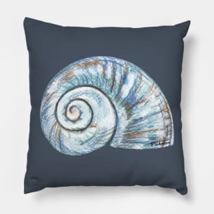 Blue seashell Pillow