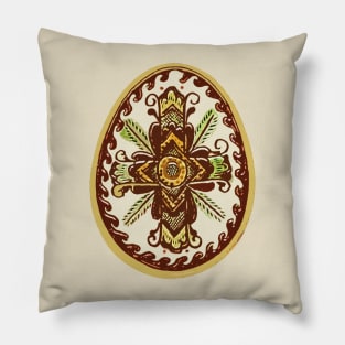 Kosiv ceramics easter egg Pillow