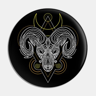 Zodiac Aries Pin