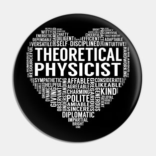 Theoretical Physicist Heart Pin