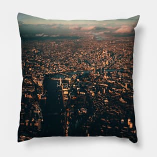 London From The Sky Pillow