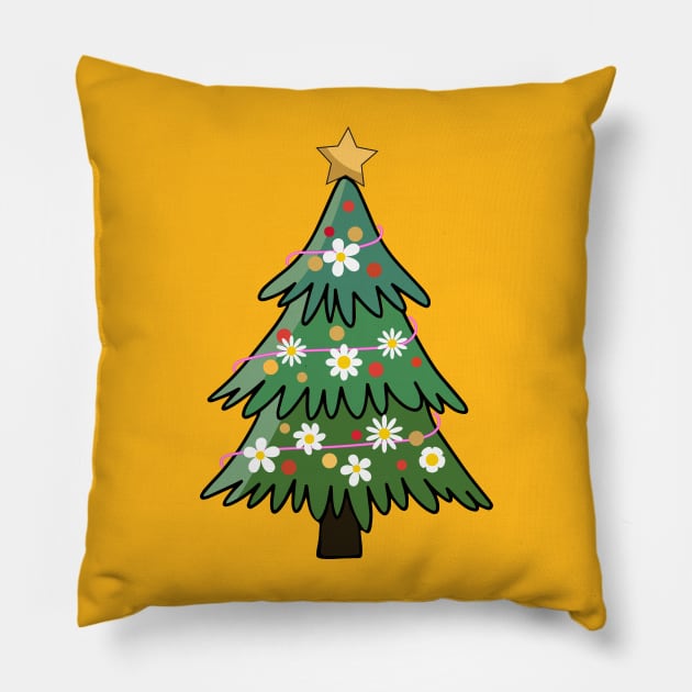 Daisy Christmas Pillow by ADHD Park