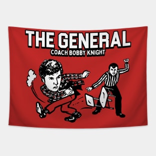 The General - Bobby Knight Chair Throw Tapestry