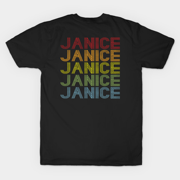 Discover Janice Name T Shirt - Janice Vintage Classic Retro Name Gift Item Tee - Janice - T-Shirt