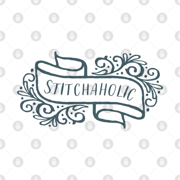 Stitchaholic Blue by Cherry Hill Stitchery