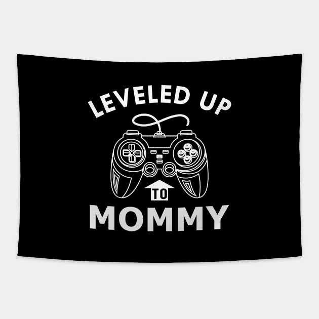 New Mommy - Leveled up to mommy Tapestry by KC Happy Shop