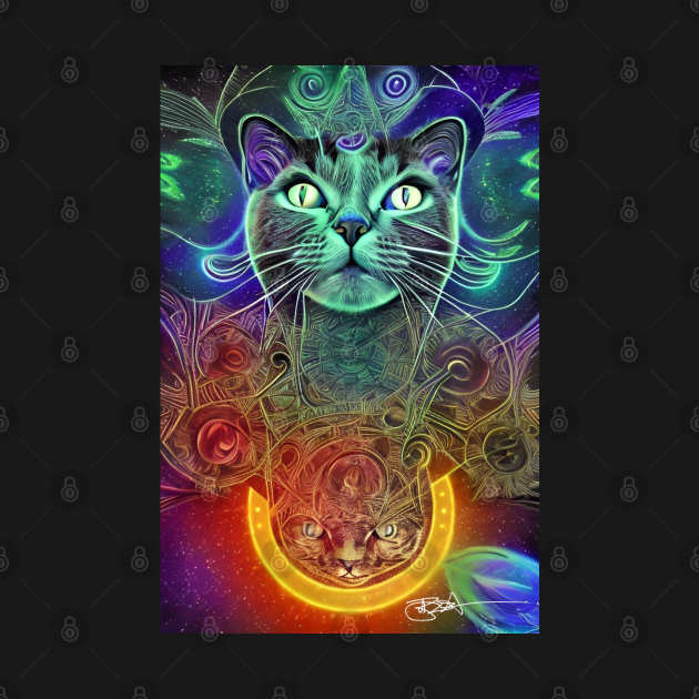 Trippy Cat Vibes 2 by Benito Del Ray