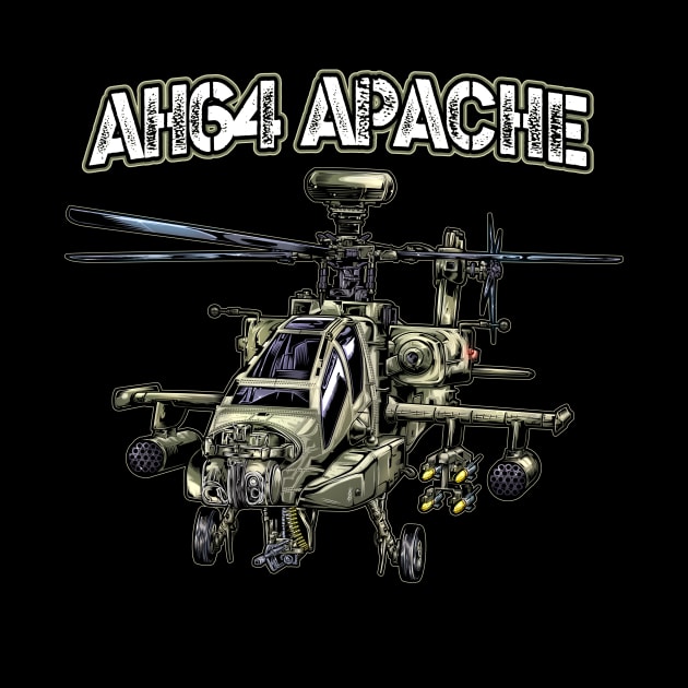 Army Forces Apache AH64 by JOISDRAW ART