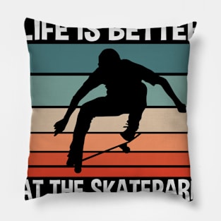Better At Skatepark Pillow