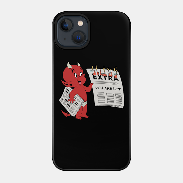 Extra Extra Read All About It - Hot Stuff The Little Devil - Phone Case