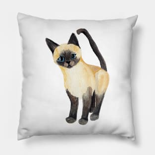 Saucy Siamese Kitten Pillow