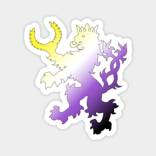 An Tir Pride - Nonbinary- Silhouette Magnet