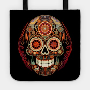 Halloween Day of the Dead Spokey Sugar Skull Tote