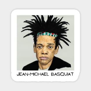 Jean-Michel Basquiat Portrait Hoodie Magnet