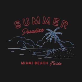 vintage-er paradise-miami beach-florida T-Shirt